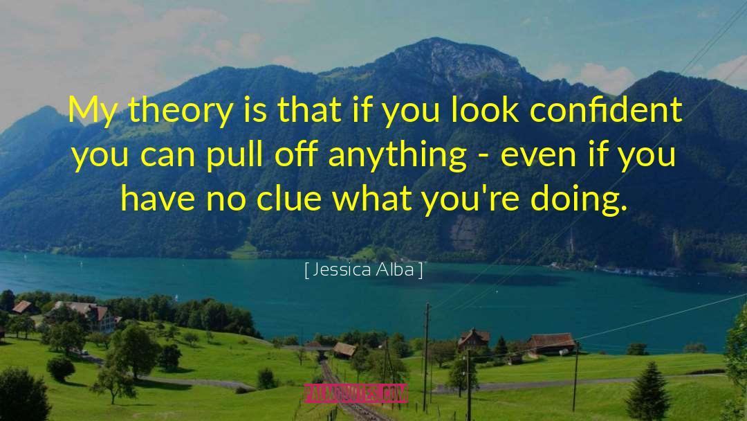 Jessica Alba Quotes: My theory is that if