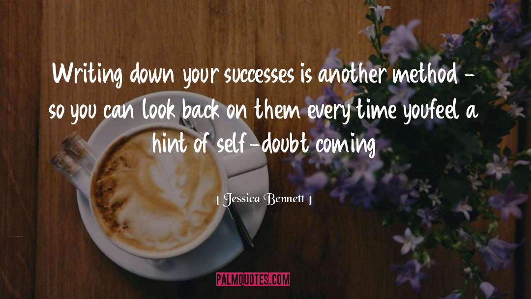 Jessica Bennett Quotes: Writing down your successes is