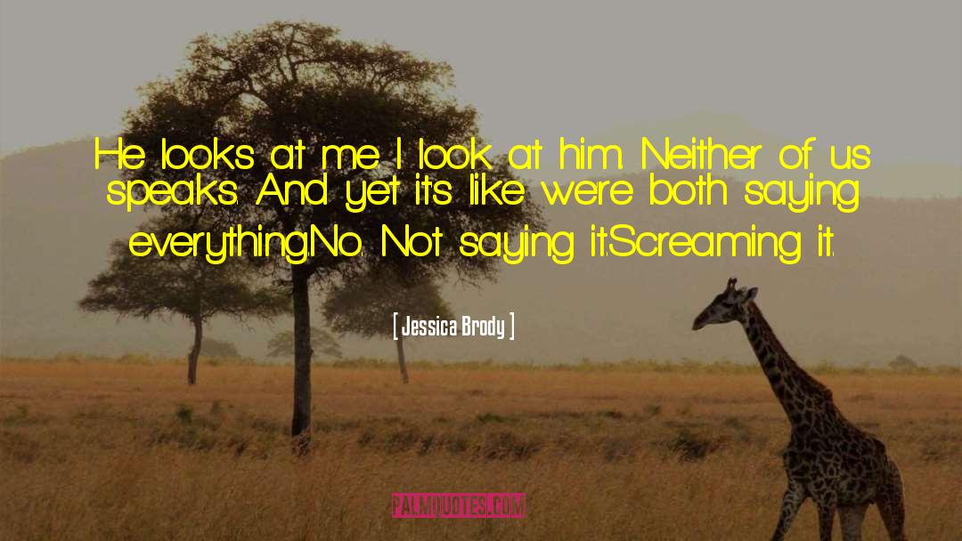 Jessica Brody Quotes: He looks at me. I