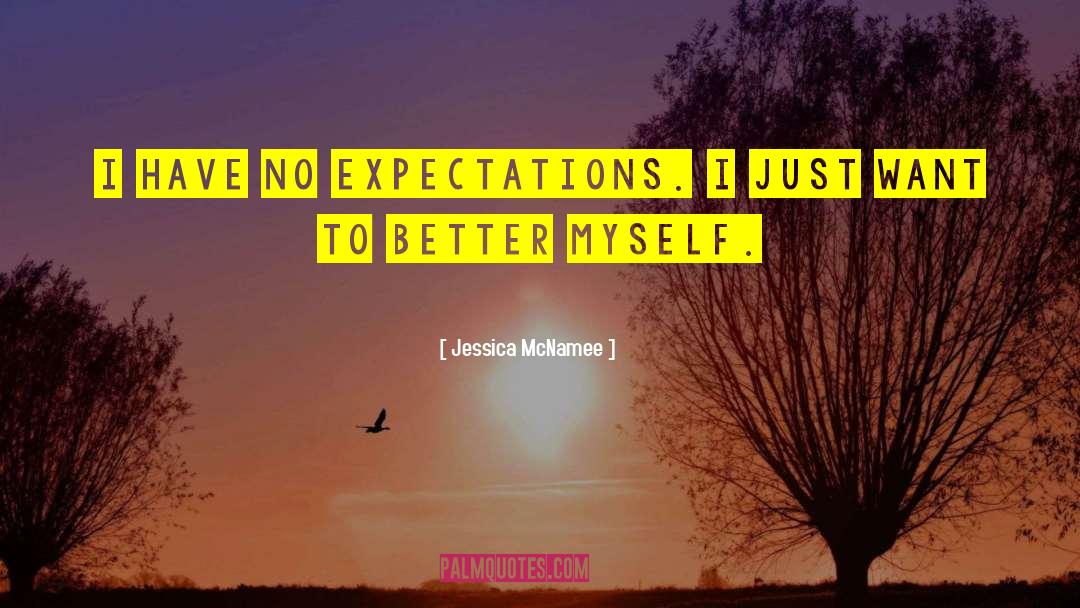 Jessica McNamee Quotes: I have no expectations. I