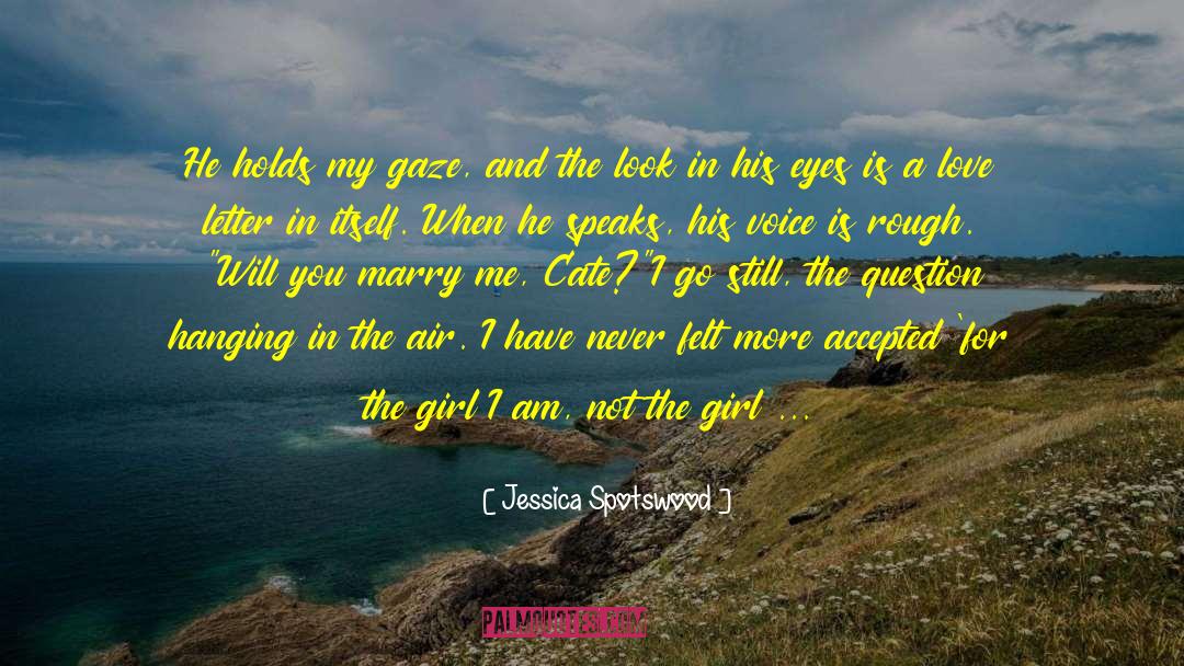 Jessica Spotswood Quotes: He holds my gaze, and