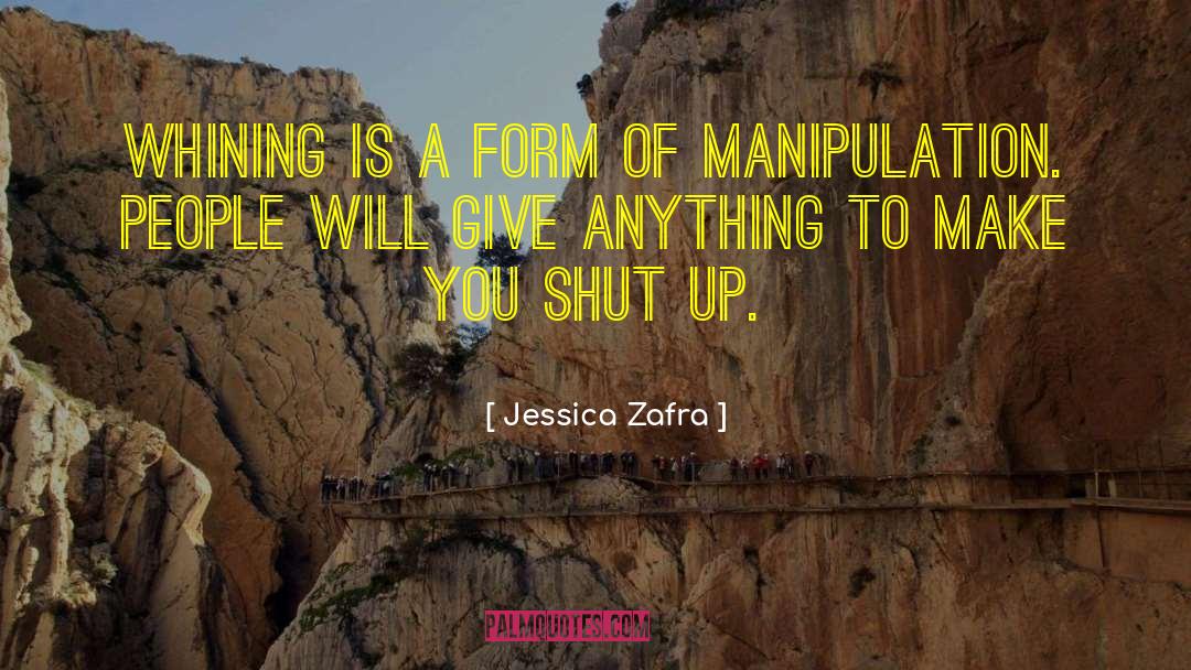 Jessica Zafra Quotes: Whining is a form of