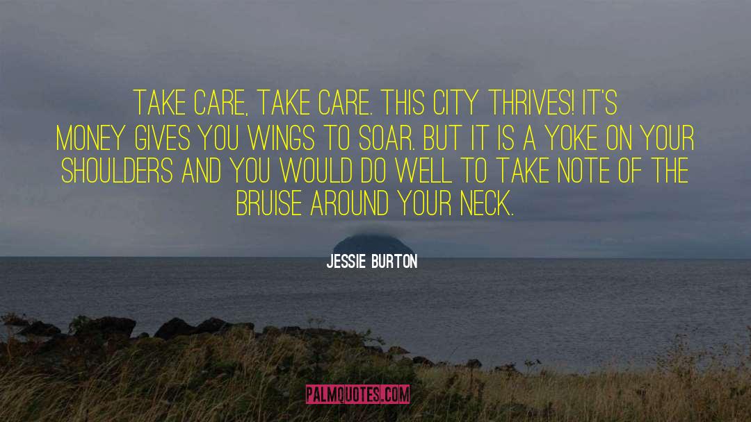 Jessie Burton Quotes: Take care, take care. This