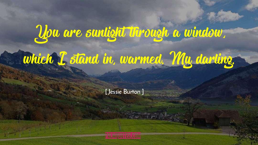 Jessie Burton Quotes: You are sunlight through a