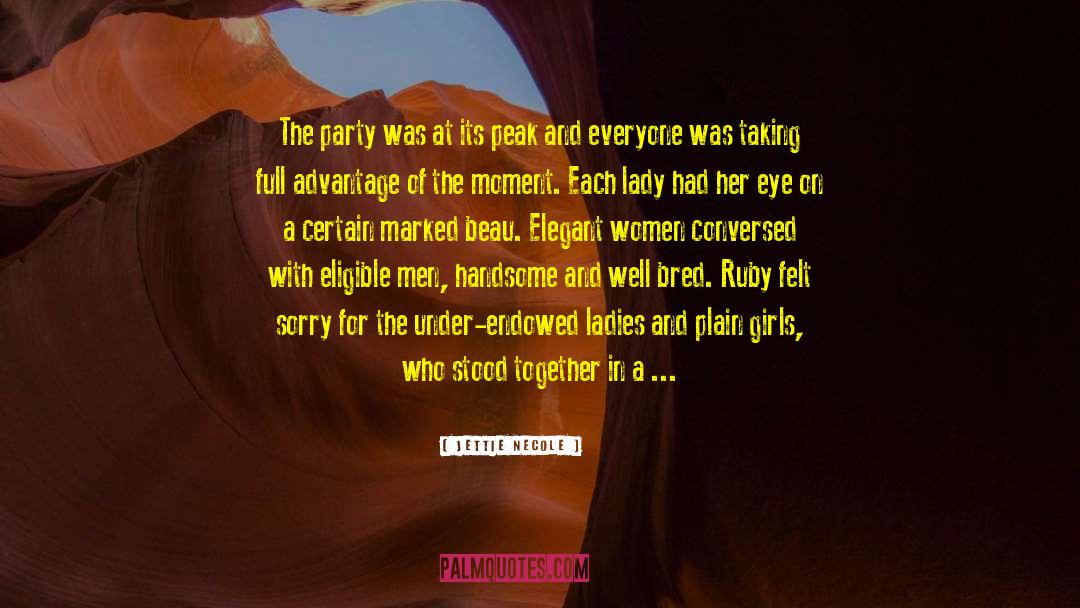 Jettie Necole Quotes: The party was at its