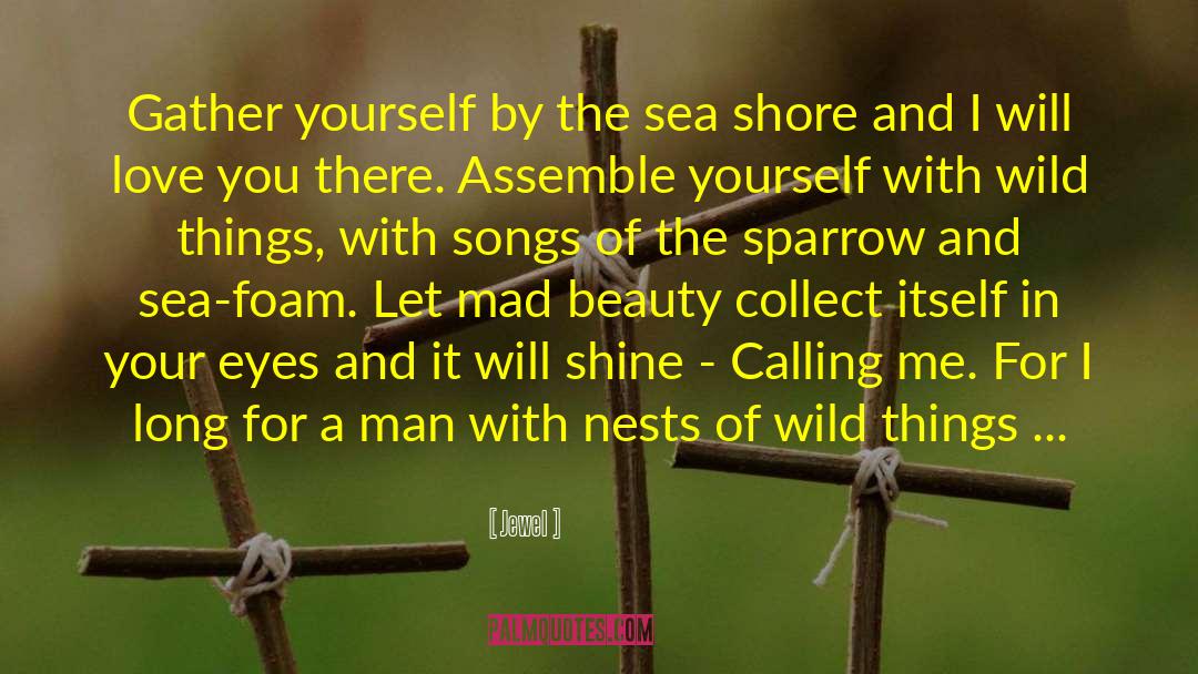 Jewel Quotes: Gather yourself by the sea