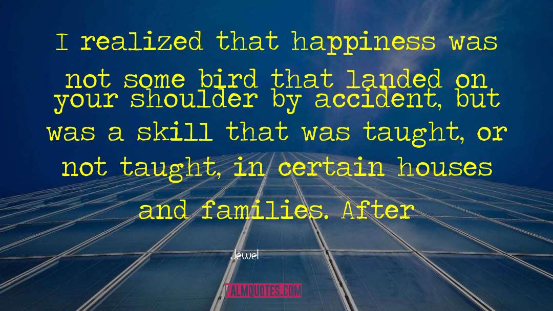 Jewel Quotes: I realized that happiness was