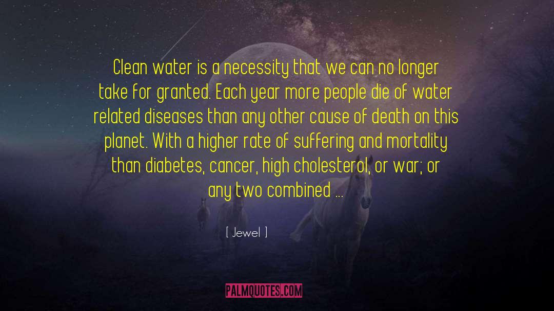 Jewel Quotes: Clean water is a necessity