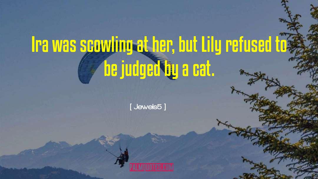 Jewels5 Quotes: Ira was scowling at her,