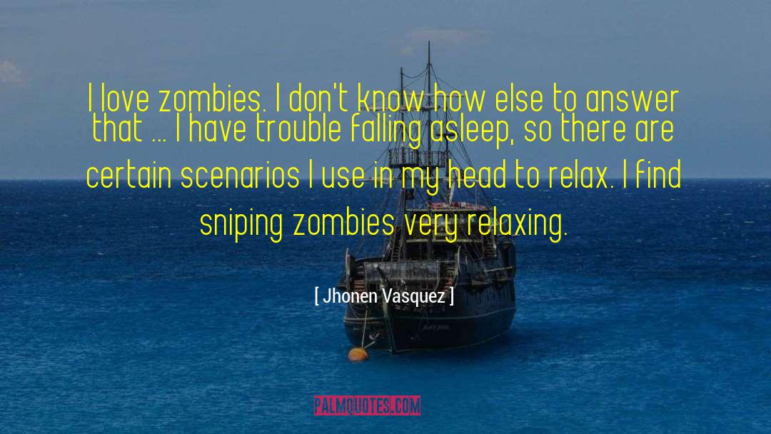 Jhonen Vasquez Quotes: I love zombies. I don't