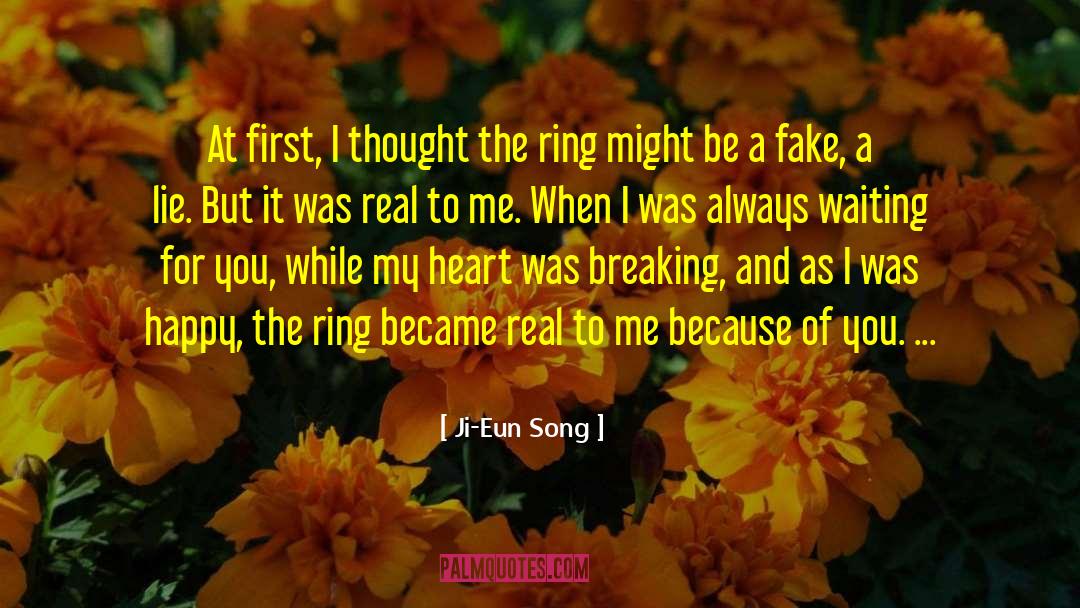 Ji-Eun Song Quotes: At first, I thought the