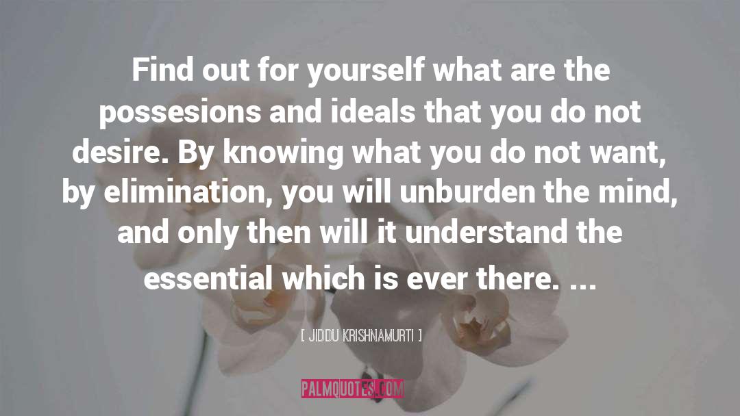 Jiddu Krishnamurti Quotes: Find out for yourself what