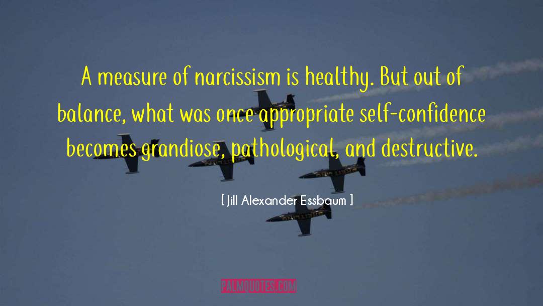 Jill Alexander Essbaum Quotes: A measure of narcissism is