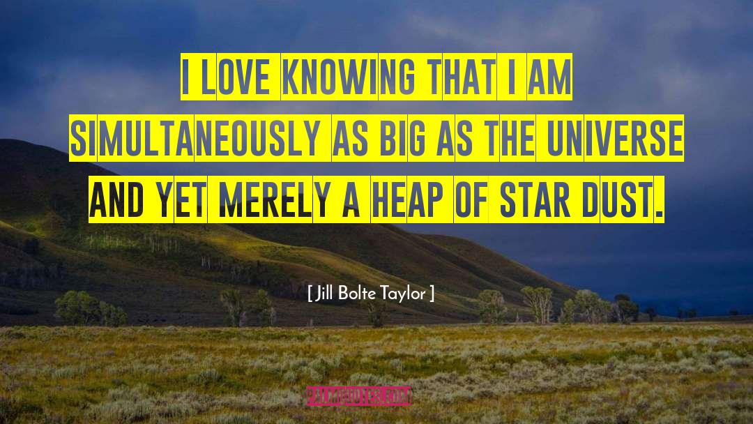 Jill Bolte Taylor Quotes: I love knowing that I