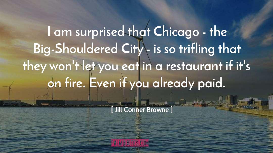 Jill Conner Browne Quotes: I am surprised that Chicago
