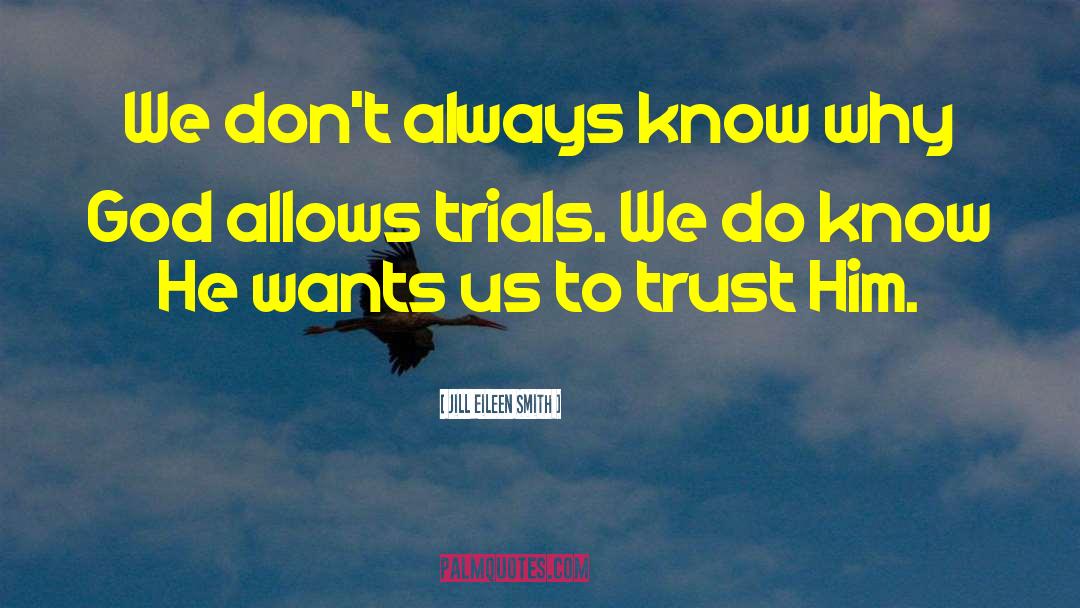 Jill Eileen Smith Quotes: We don't always know why