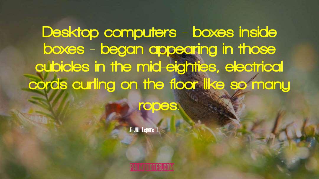 Jill Lepore Quotes: Desktop computers - boxes inside