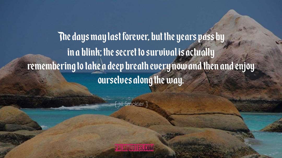 Jill Smokler Quotes: The days may last forever,