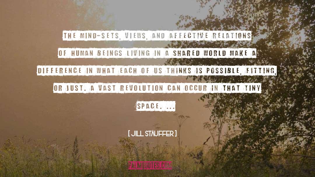 Jill Stauffer Quotes: The mind-sets, views, and affective