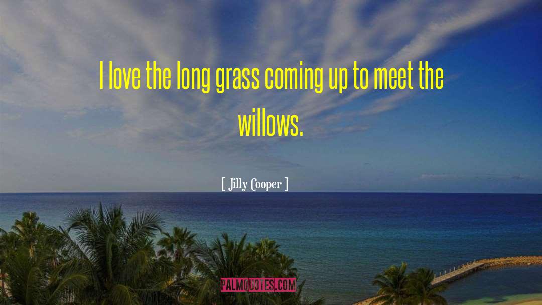 Jilly Cooper Quotes: I love the long grass