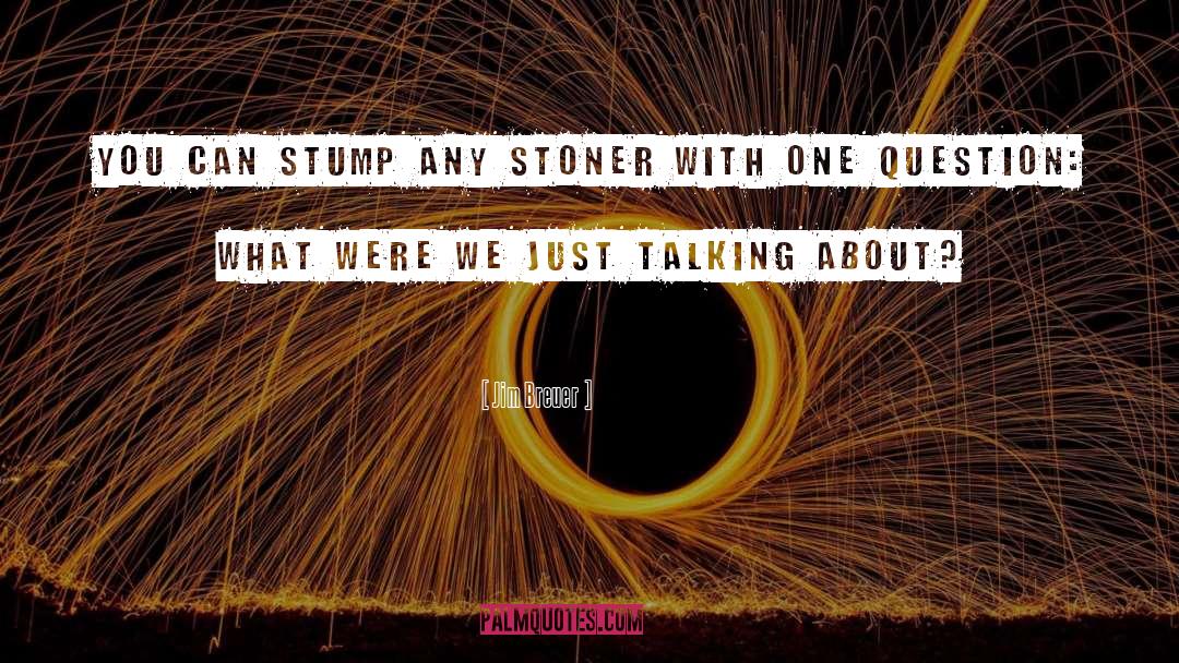 Jim Breuer Quotes: You can stump any stoner
