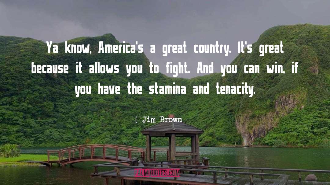 Jim Brown Quotes: Ya know, America's a great