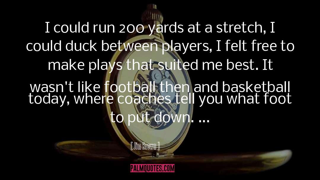 Jim Brown Quotes: I could run 200 yards