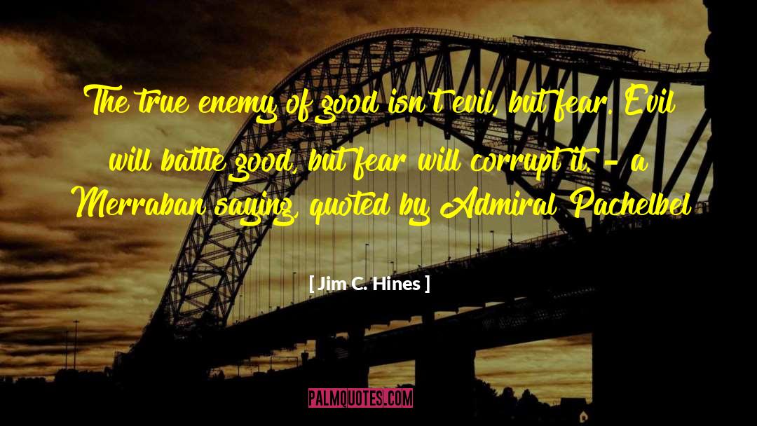 Jim C. Hines Quotes: The true enemy of good