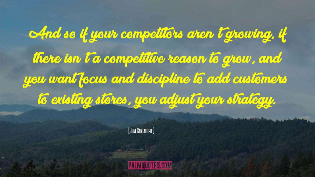 Jim Cantalupo Quotes: And so if your competitors