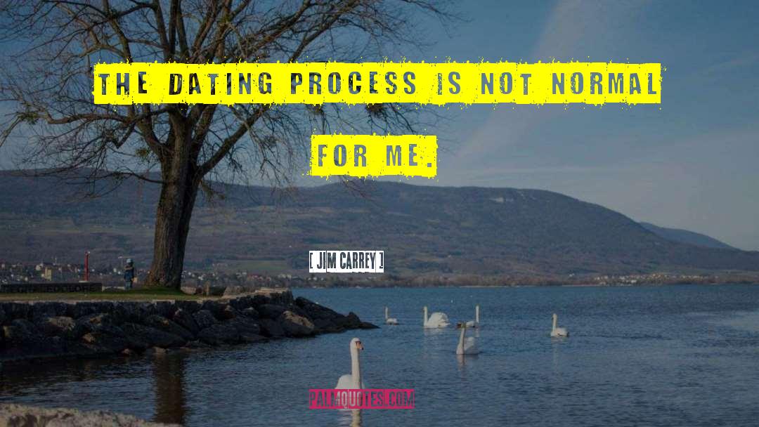 Jim Carrey Quotes: The dating process is not