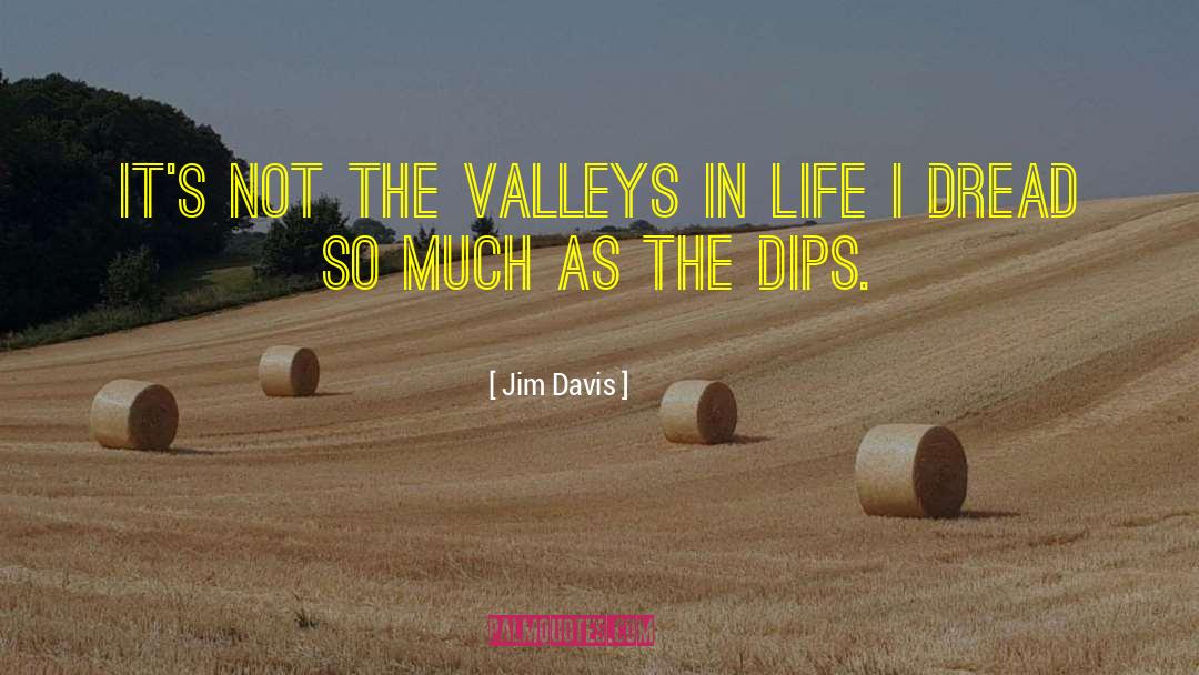 Jim Davis Quotes: It's not the valleys in