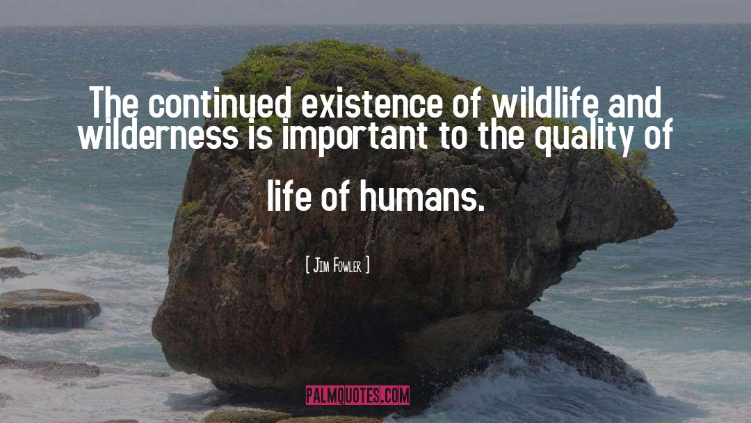 Jim Fowler Quotes: The continued existence of wildlife