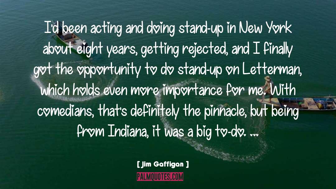 Jim Gaffigan Quotes: I'd been acting and doing