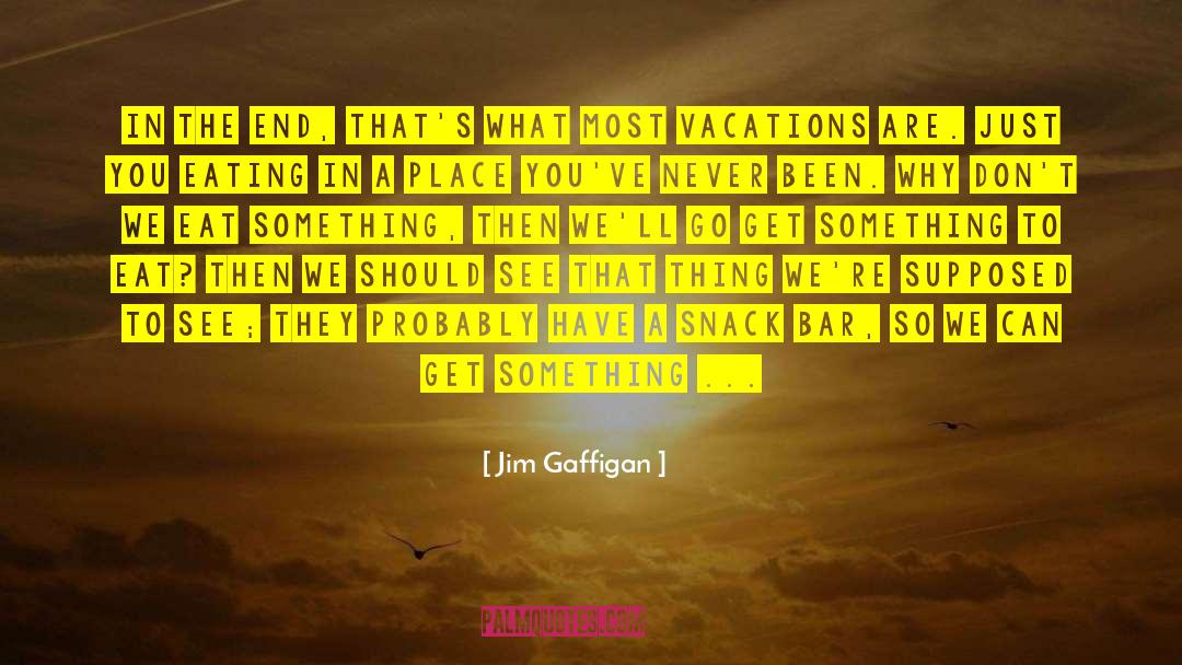 Jim Gaffigan Quotes: In the end, that's what
