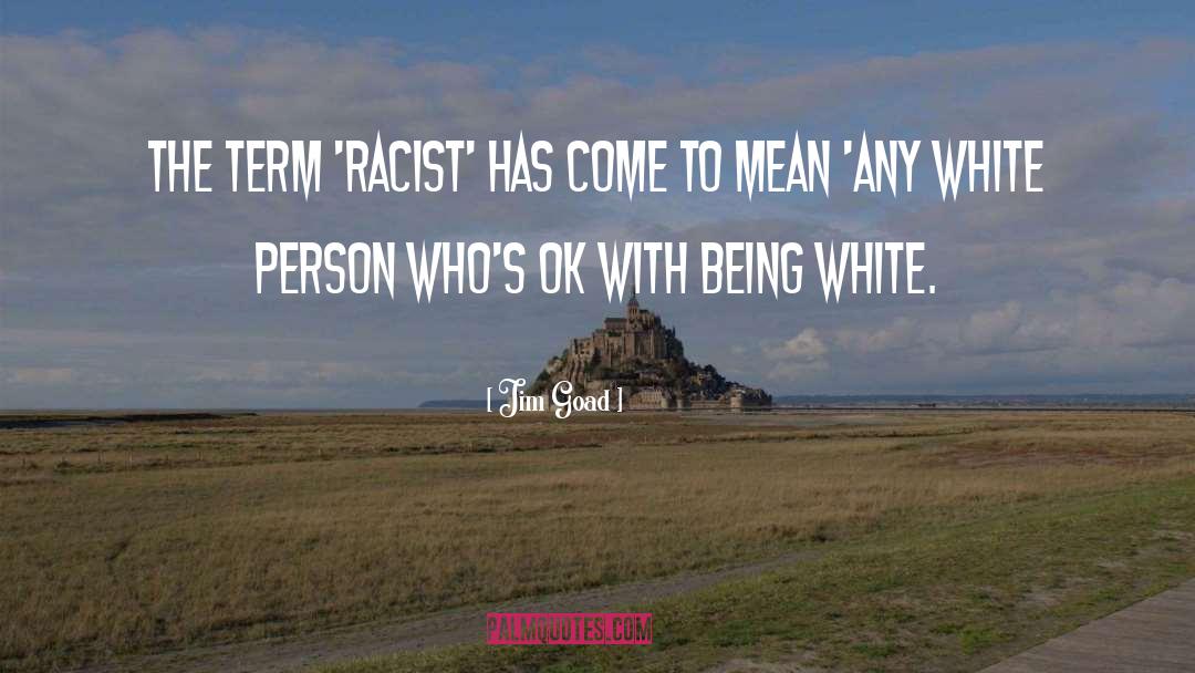 Jim Goad Quotes: The term 'racist' has come