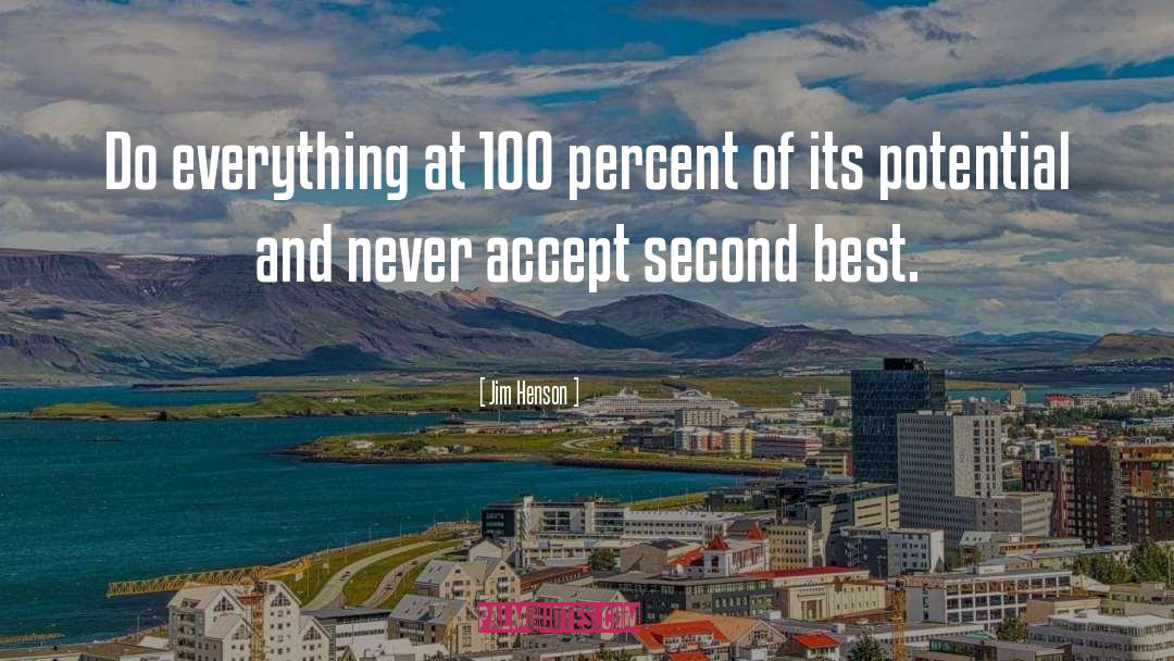 Jim Henson Quotes: Do everything at 100 percent
