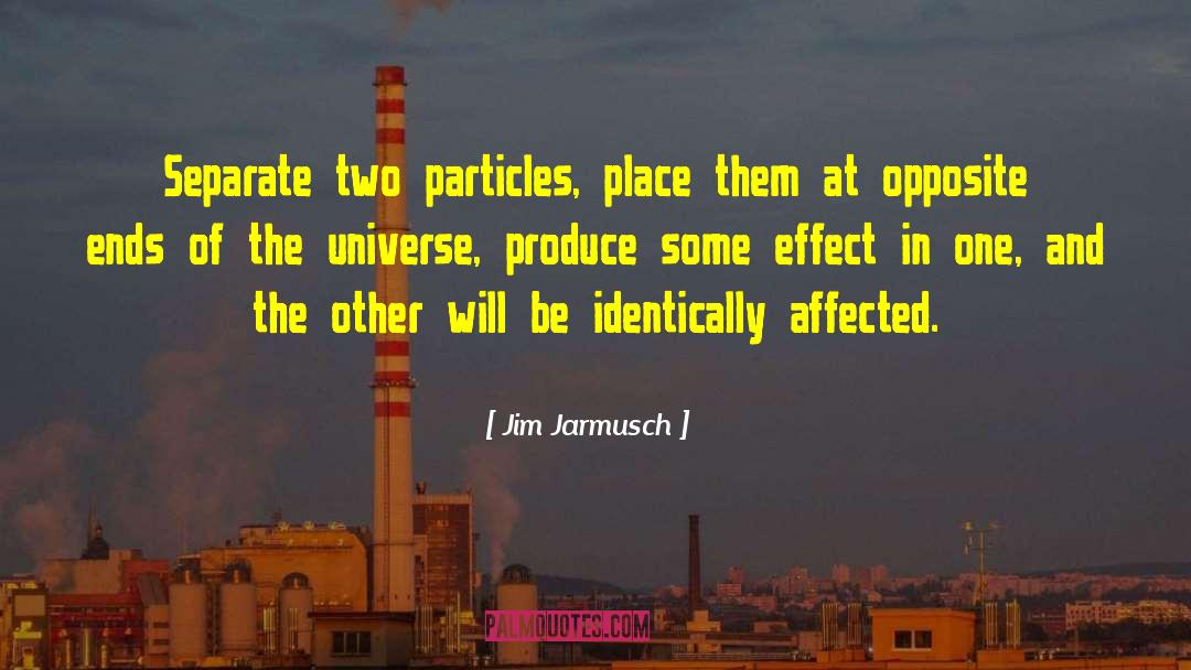 Jim Jarmusch Quotes: Separate two particles, place them