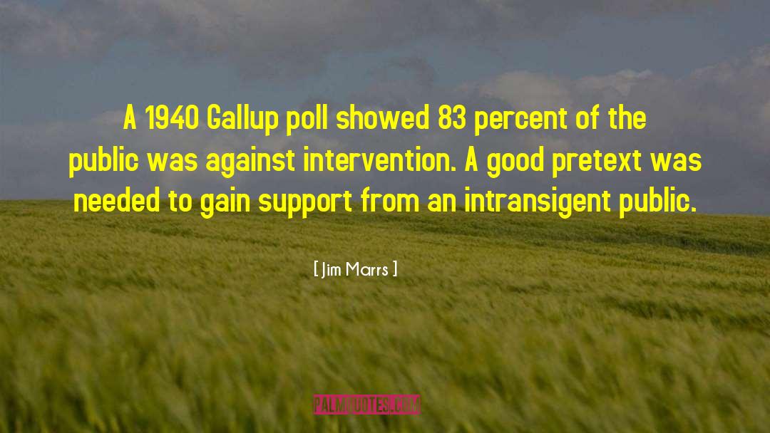 Jim Marrs Quotes: A 1940 Gallup poll showed