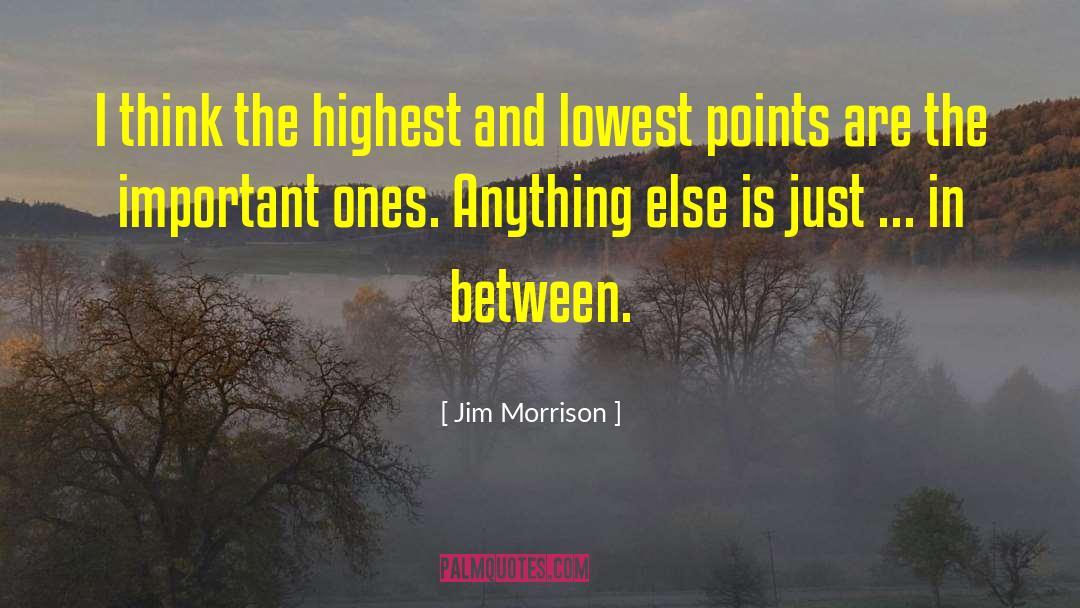 Jim Morrison Quotes: I think the highest and