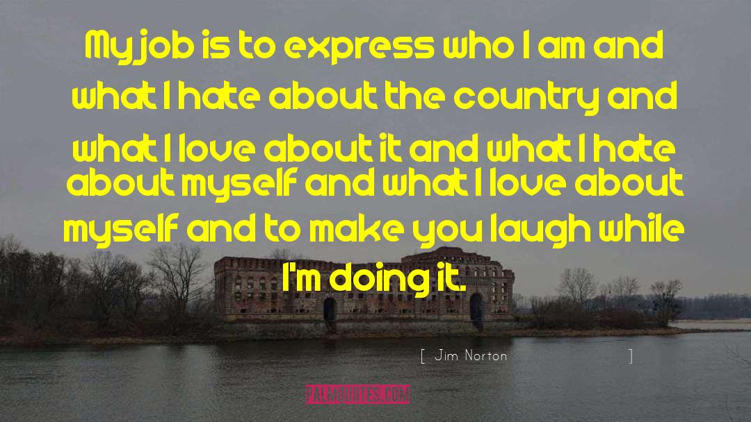 Jim Norton Quotes: My job is to express
