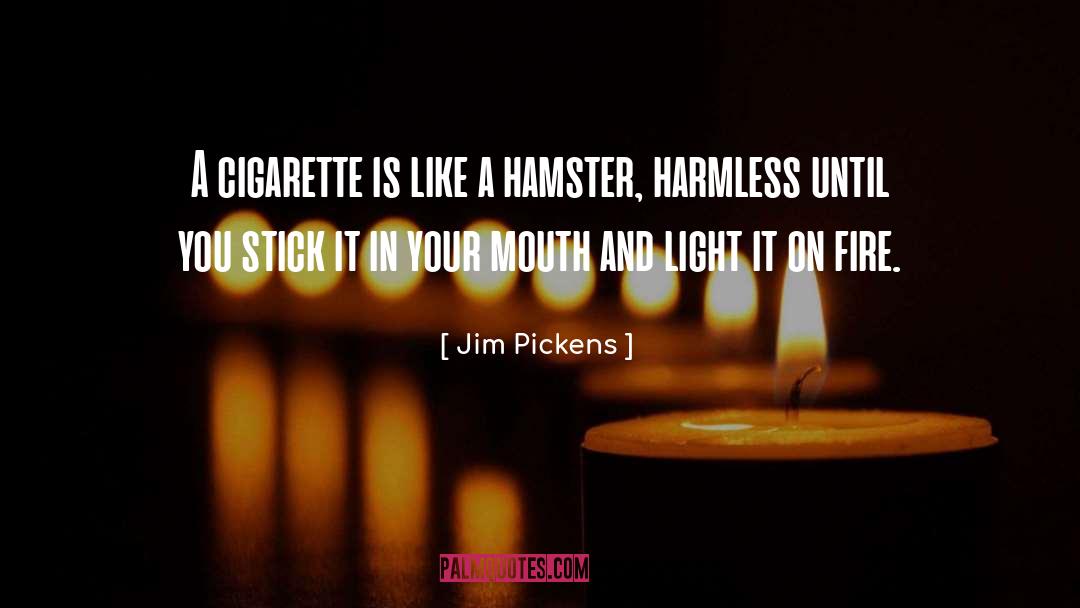 Jim Pickens Quotes: A cigarette is like a