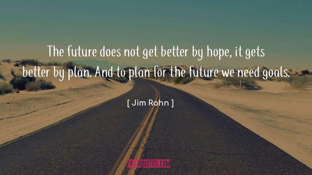 Jim Rohn Quotes: The future does not get