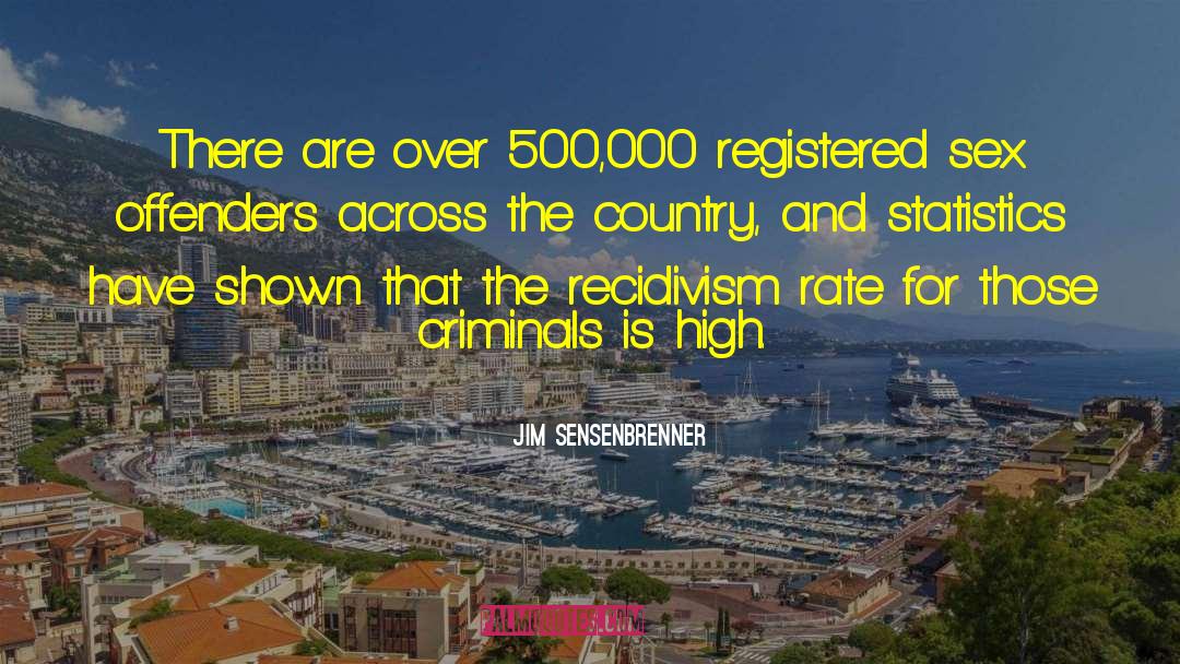 Jim Sensenbrenner Quotes: There are over 500,000 registered