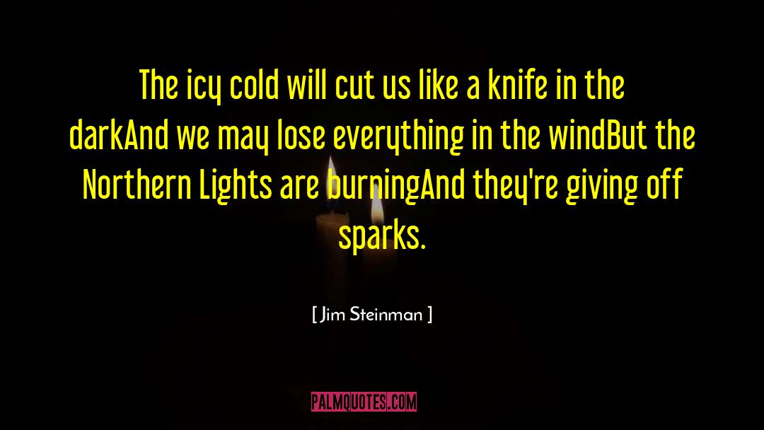 Jim Steinman Quotes: The icy cold will cut