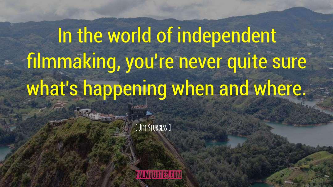 Jim Sturgess Quotes: In the world of independent