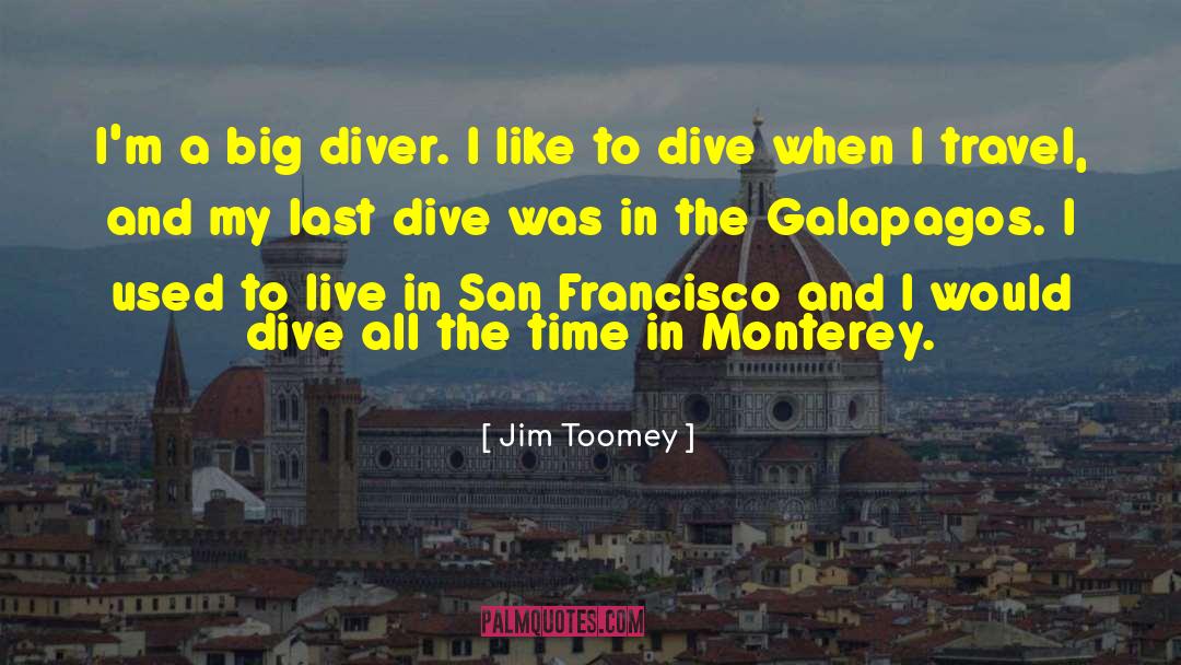 Jim Toomey Quotes: I'm a big diver. I
