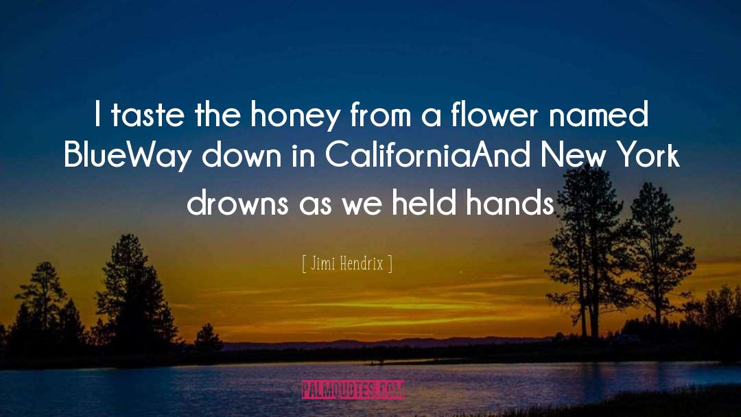 Jimi Hendrix Quotes: I taste the honey from