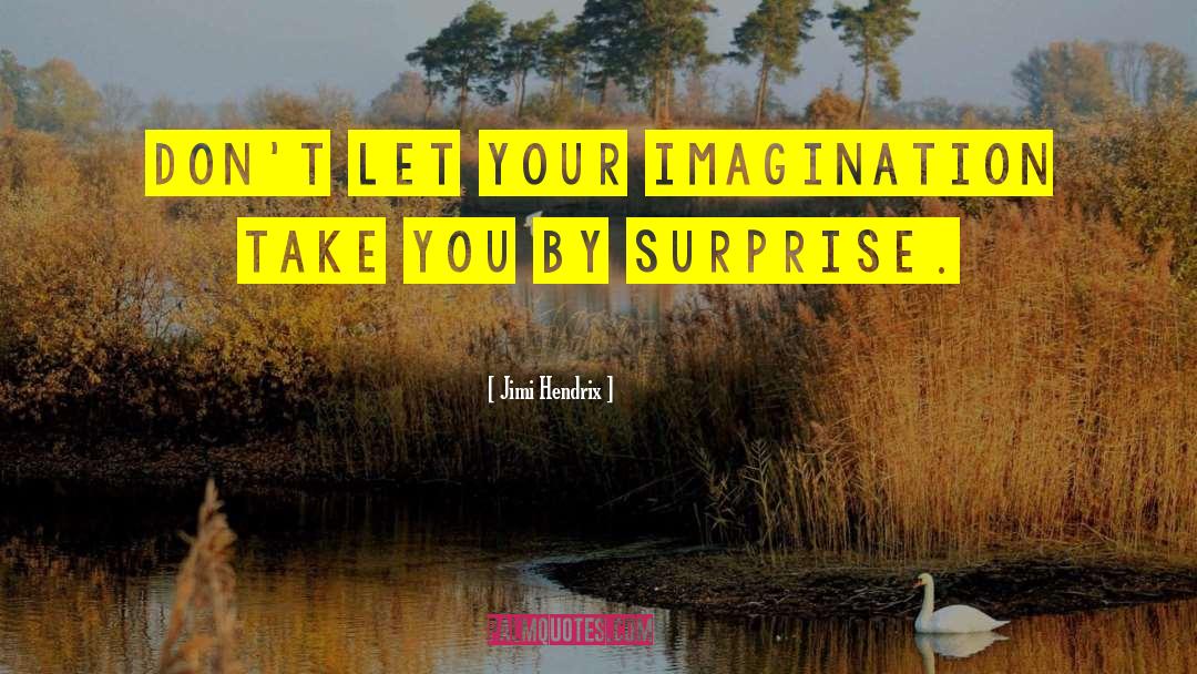 Jimi Hendrix Quotes: Don't let your imagination take