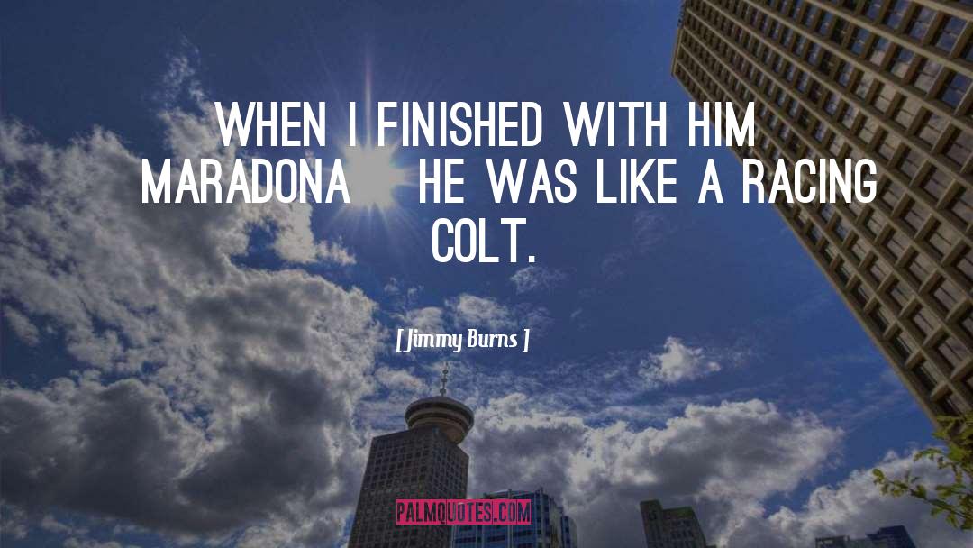 Jimmy Burns Quotes: When I finished with him