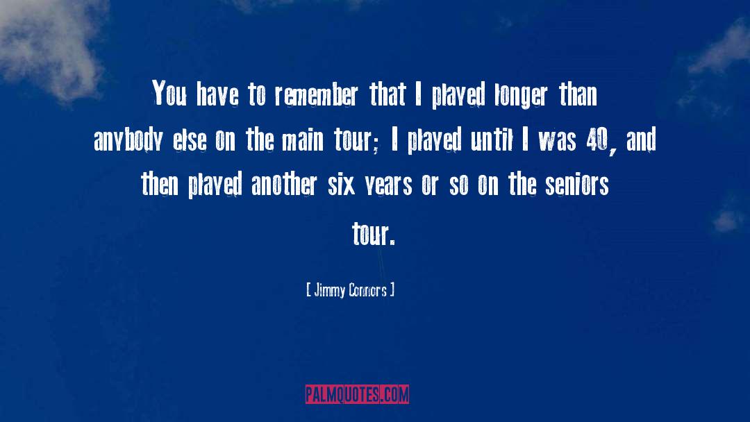 Jimmy Connors Quotes: You have to remember that